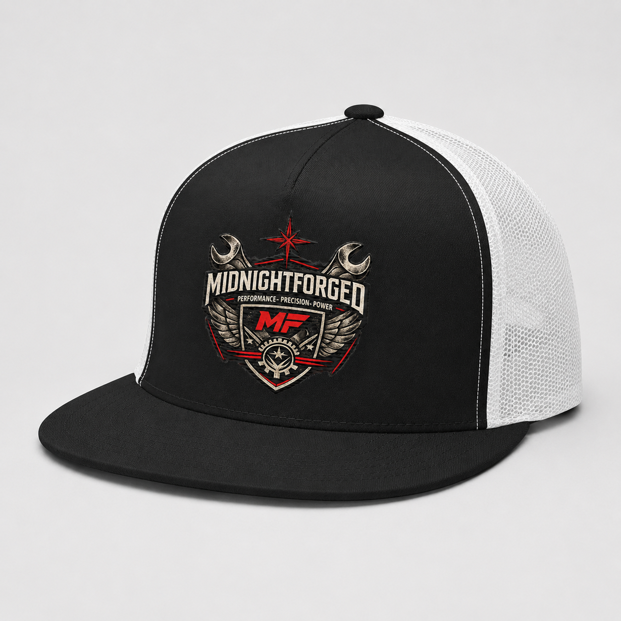 Midnight Forged Trucker Snapback — product view 2