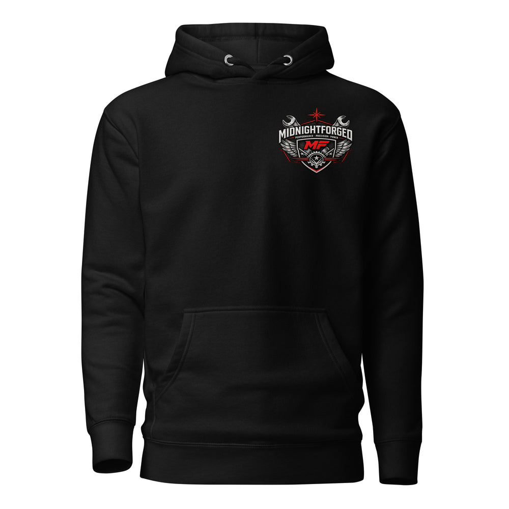 Midnight Forged Signature Pullover Hoodie in Black - front